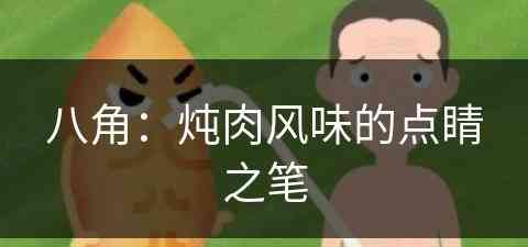 八角：炖肉风味的点睛之笔(八角炖肉怎么做)